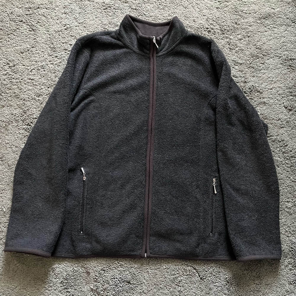 Karen Scott (Sport) zippered fleece jacket